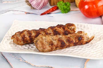 Beef kebab minced meat shashlik