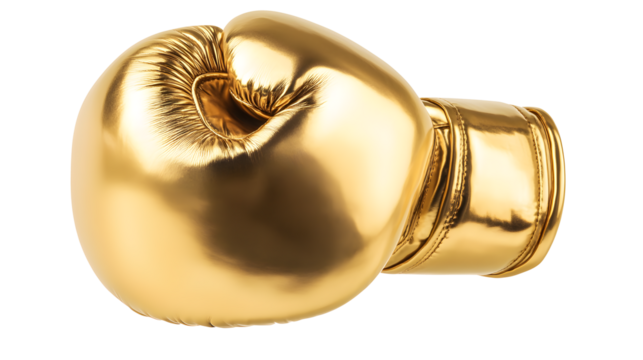 Golden Boxing Glove - Powered by Adobe