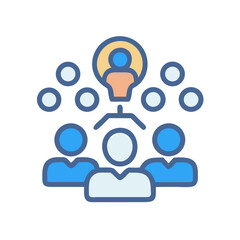 Leadership Hierarchy Icon: Management, Organization, and Team Dynamics