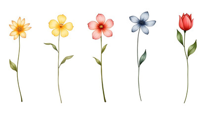 Naklejka premium bouquet of flowers isolated