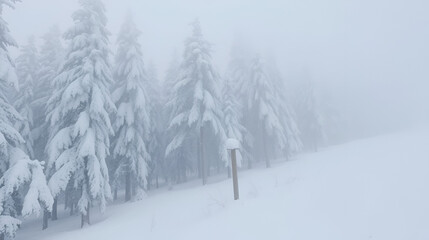 Obraz premium Heavy Snow in Woods