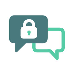 Secure messaging, confidential chat, privacy, and encryption concept