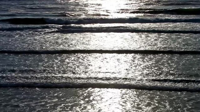 Reflective Surface Texture, Horizontal Lines, Glare, Sunlight