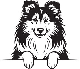 Naklejka premium “Dog Silhouette SVG Bundle | Pet Clipart, Paw Prints & Dog Breed Vectors for Shirts & Crafts”“Dog Lover Vector Pack | Cute & Classic Dog SVGs for T-Shirts, Stickers, and DIY Projects”