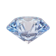 Elegant Shiny Diamond Isolated on White Background for Luxury Concepts