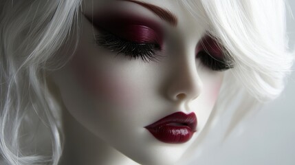 Fototapeta premium Elegant doll with striking features
