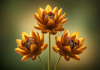 Unique Royal Flowers Photography - Luxury Shining - Perfect for luxury branding, floral art, high-end design projects