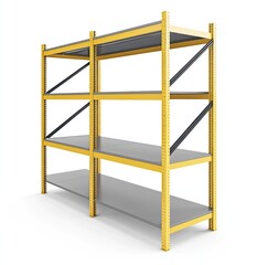 Industrial metal shelving unit