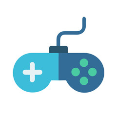 Iconic game controller on black background. Video game concept.