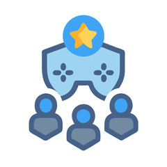 Obraz premium Gaming Team with Leader: A Community of Skilled Players