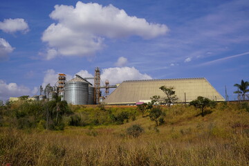 Silos de Moinho Agricola Fazenda Indústria