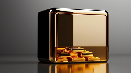 A detailed image of a gold bullion bar reflecting light, ideal for financial and investment themes. It captures the elegance and value associated with precious metals.