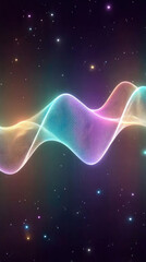 Abstract glowing colors digital illustration