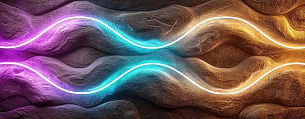 Abstract colorful flowing lines background image