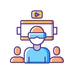 VR Experience: People Immersed in a Virtual World