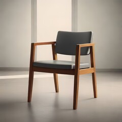 wooden chair in the room 8k