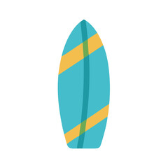 Colorful Surfboard Illustration on a Black Background Design