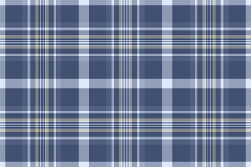 Seamless blue and white plaid pattern.  Perfect for textile design, fashion, website backgrounds, or any project needing a classic, stylish texture.  Evokes feelings of comfort and tradition.