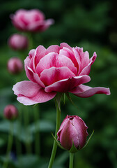 pink rose in garden - Photograph of unique royal flowers featuring brilliant shine, Perfect for luxury branding