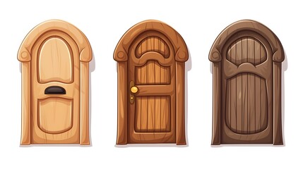 Door Cartoon Vector Symbol Icon for Creative Use in Designs
