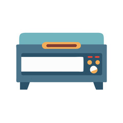 Stylish Toaster Oven Illustration for Kitchen Appliances Themes