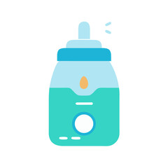 Cute humidifier cartoon icon in trendy minimalist style
