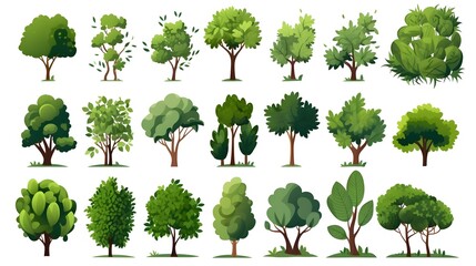 Fototapeta premium Greenery Tree Plant Foliage Forest Icon Design Vector - Nature Concept for Graphic Design Projects