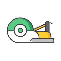 Tape Dispenser Icon - Office Supply Illustration on Black