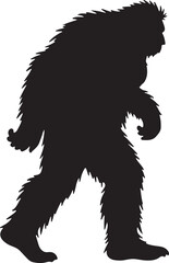 bigfoot, sasquatch, bigfoot silhouette, sasquatch silhouette, cryptid, mysterious creature, forest legend, mythical creature, wilderness, cryptozoology, bigfoot clipart, bigfoot vector, bigfoot svg, c