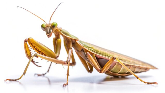  sphodromantis gastrica isolated on white background
