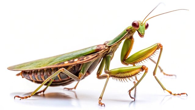 idolomantis isolated on white background