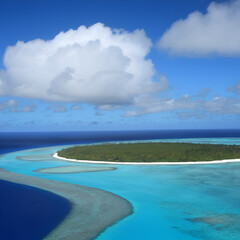 Obraz premium rangiroa - tuamotu - gros plan sur un bernard l hermite