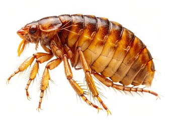 Fototapeta premium chigoe-flea isolated on white background