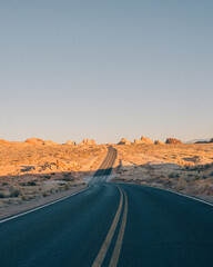 desert road in the desert