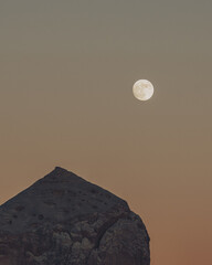 moon in the desert