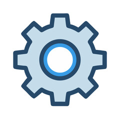 Gear icon for settings, tools, and processes