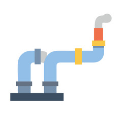 Obraz premium Abstract Blue Pipe System on Black Background Illustration