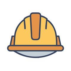 Safety Helmet Illustration for Construction and Workplace Safety