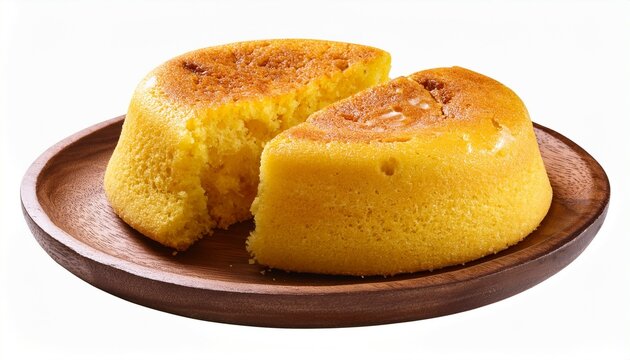 paraguayan sopa paraguaya cornbread isolated on transparent white background