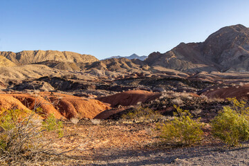 Scenic views from Lakeshore Drive in Lake Mead National Conservation Area in Nevada