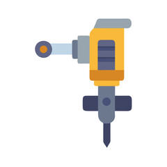 Jackhammer icon illustration of a construction equipment tool