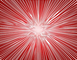 abstract red and white striped sunburst pattern illustration for background design