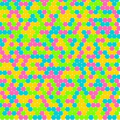 Colorful mosaic hexagonal tile pattern seamless abstract texture background