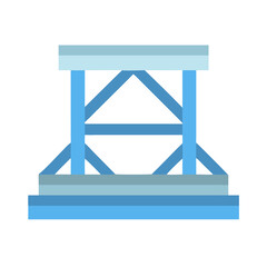 Simple blue structure on black background vector illustration