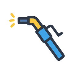 Iconic Welding Torch Symbol: Construction, Craft, and Industry