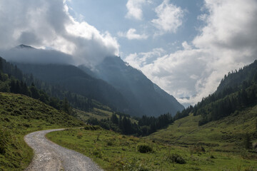 Blick ins Wimmertal bei Gerlos in den Zillertaler Alpen