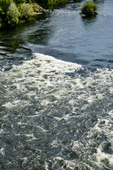 landscape of the miño river as it passes through the city