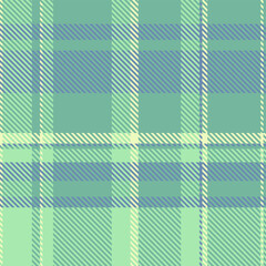 Service plaid textile tartan, collage check seamless vector. Rest fabric background texture pattern in mint and light colors.