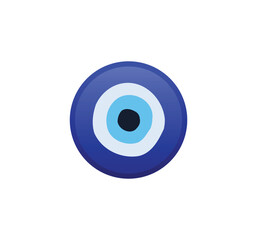 Nazar amulet vector isolated emoticon. Nazar amulet emoji. Nazar amulet color icon