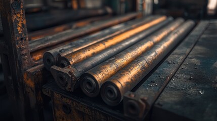 Mechanical rollers flattening metal sheets into uniform thickness for jewelry parts manufacturing